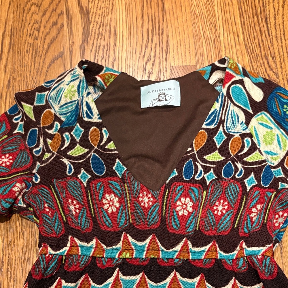 Judith March Multicolor Patterned Dress - Picture 2 of 4